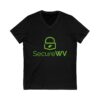 Womens SecureWV Logo Jersey Short Sleeve V-Neck Tee - Image 7