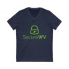 Womens SecureWV Logo Jersey Short Sleeve V-Neck Tee - Image 15