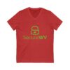 Womens SecureWV Logo Jersey Short Sleeve V-Neck Tee - Image 19