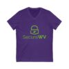 Womens SecureWV Logo Jersey Short Sleeve V-Neck Tee - Image 17