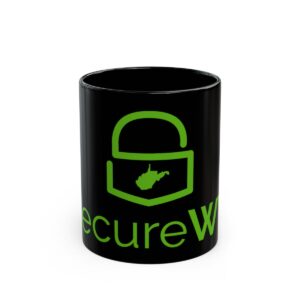 SECUREWV Logo Black Mug (11oz, 15oz)