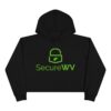 Womens SecureWV Logo Crop Hoodie - Image 2