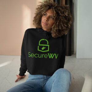 Womens SecureWV Logo Crop Hoodie