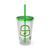SecureWV Logo Sunsplash Tumbler with Straw, 16oz - Image 2