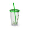 SecureWV Logo Sunsplash Tumbler with Straw, 16oz - Image 3