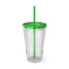 SecureWV Logo Sunsplash Tumbler with Straw, 16oz - Image 4