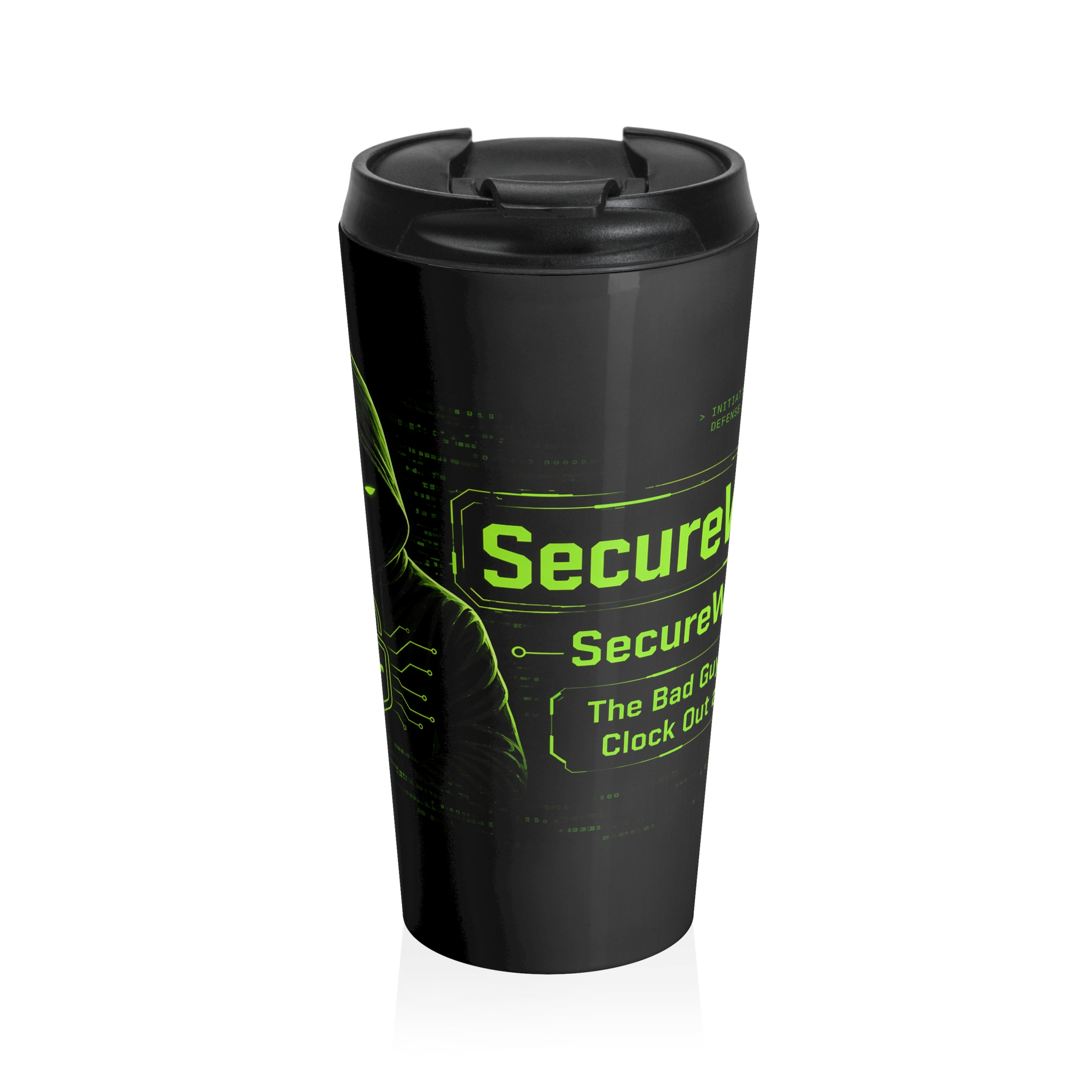 SecureWV 17: Stainless Steel Travel Mug