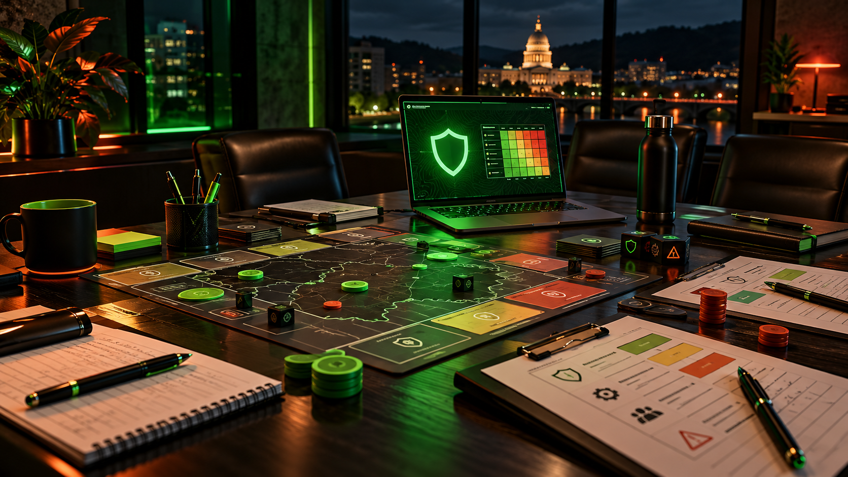 Hands-on cybersecurity lab illustration